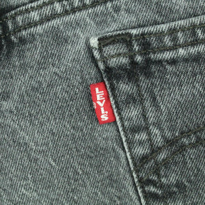 Second Hand LEVI'S PREMIUM Jeansshorts W30 grau Mod. 501 Denim Shorts (*)