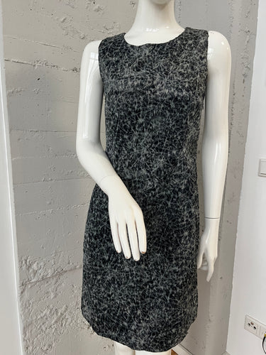 Vintage Samtkleid Gr. S mehrfarbig gemustert Kleid Samt