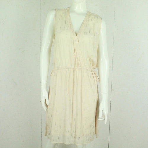 Second Hand SECOND FEMALE Kleid Gr. L rosa silber gepunktet (*)