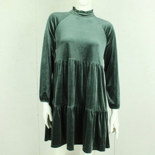 Second Hand MONKI Samtkleid Gr. S grün (*)