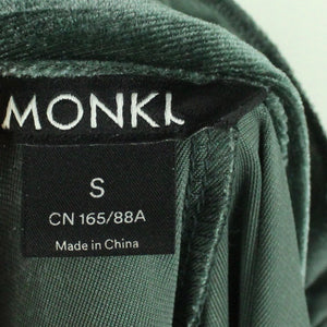 Second Hand MONKI Samtkleid Gr. S grün Kleid (*)