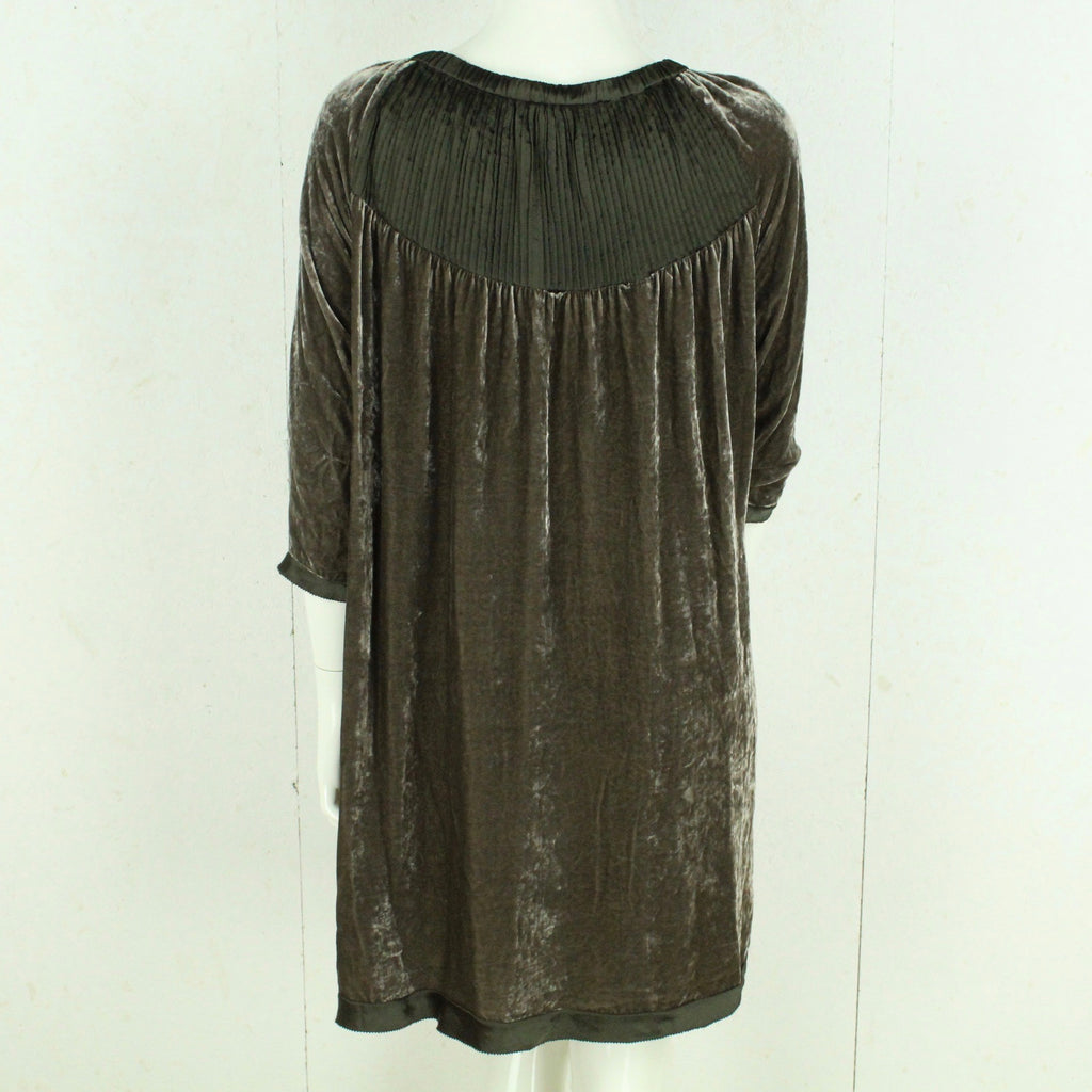 Second Hand DAY BIRGER ET MIKKELSEN Samtkleid mit Seide Gr. 40 braun uni Samt Kleid (*)