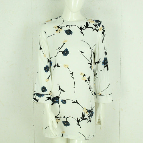 Second Hand GANNI Minikleid Gr. 36 weiß mehrfarbig geblümt Kleid (*)