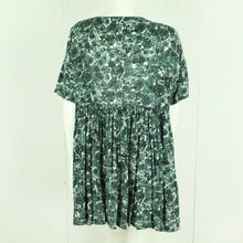 Laden Sie das Bild in den Galerie-Viewer, Second Hand GANNI Minikleid Gr. S weiß grün geblümt Kleid (*)