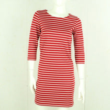 Laden Sie das Bild in den Galerie-Viewer, Second Hand SOYACONCEPT Kleid Gr. S rot weiß gestreift (*)