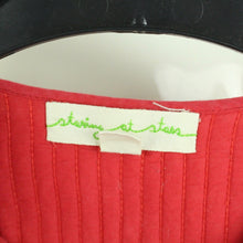 Laden Sie das Bild in den Galerie-Viewer, Second Hand STARING AT STARS Tunikakleid Gr. XS rot beige gemustert Kleid (*)