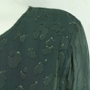 Second Hand SECOND FEMALE Kleid mit Seide Gr. XL grün gemustert Glitzer (*)