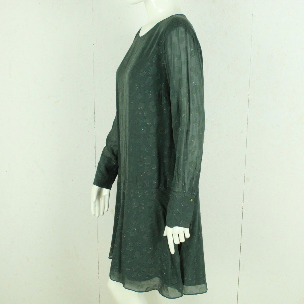 Second Hand IMITZ Kleid Gr. 42 schwarz mehrfarbig geblümt (*)