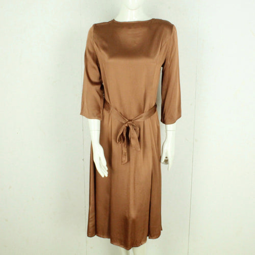 Second Hand SOFT REBELS Midikleid Gr. S braunorange uni Kleid (*)