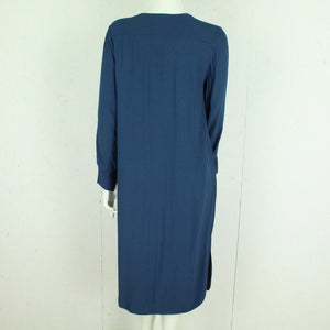 Second Hand BY MALENE BIRGER Midikleid Gr. 38 blau uni Kleid (*)