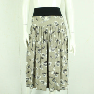 Vintage Rock Gr. S mehrfarbig geblümt High Waist Rock