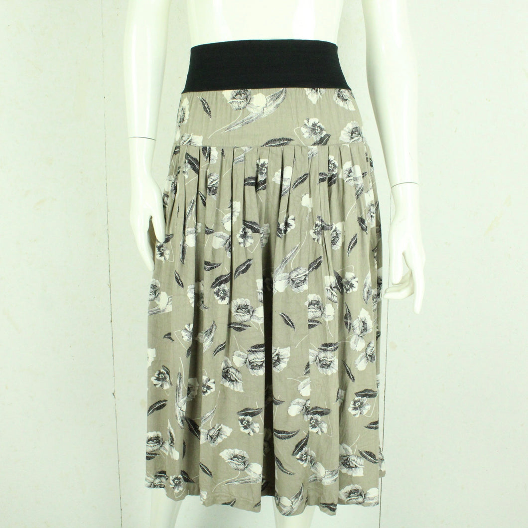 Vintage Rock Gr. S mehrfarbig geblümt High Waist Rock