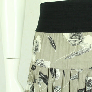 Vintage Maxirock Gr. S mehrfarbig geblümt High Waist Rock