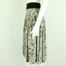 Laden Sie das Bild in den Galerie-Viewer, Vintage Maxirock Gr. S mehrfarbig geblümt High Waist Rock