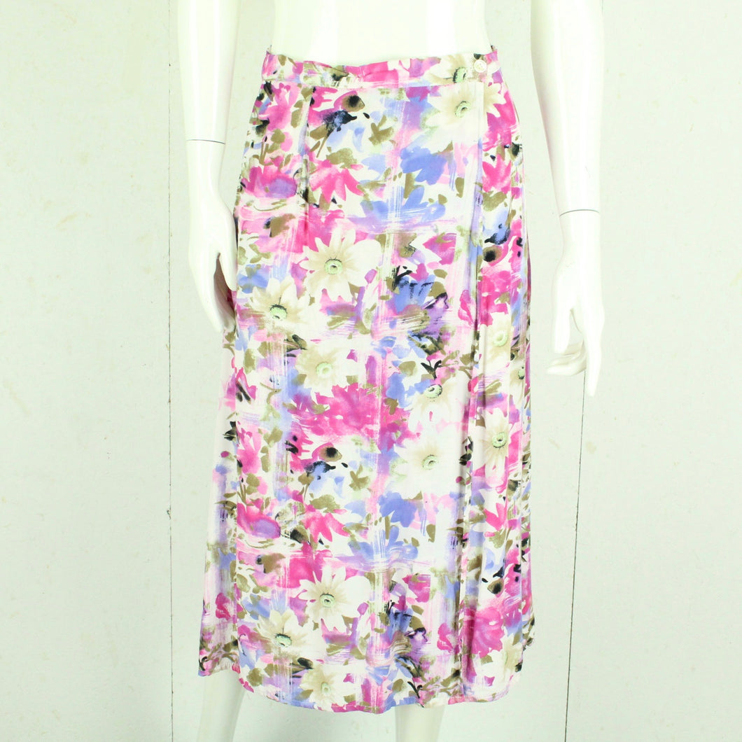 Vintage Rock Gr. M mehrfarbig geblümt High Waist Rock