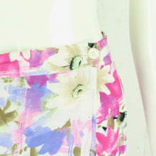 Laden Sie das Bild in den Galerie-Viewer, Vintage Maxirock Gr. M mehrfarbig geblümt High Waist Rock