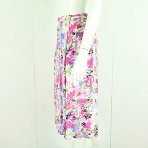 Vintage Maxirock Gr. M mehrfarbig geblümt High Waist Rock