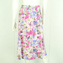 Laden Sie das Bild in den Galerie-Viewer, Vintage Rock Gr. M mehrfarbig geblümt High Waist Rock