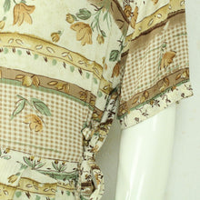 Laden Sie das Bild in den Galerie-Viewer, Vintage Midikleid Gr. M beige braun gemustert Kleid