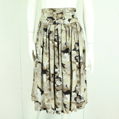 Vintage Rock Gr. S mehrfarbig geblümt High Waist Rock