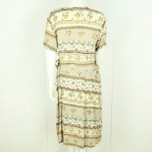 Laden Sie das Bild in den Galerie-Viewer, Vintage Midikleid Gr. M beige braun gemustert Kleid