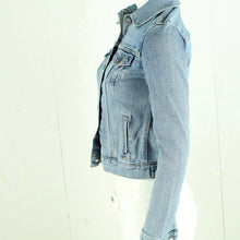 Laden Sie das Bild in den Galerie-Viewer, Second Hand LEVI&#39;S Jeansjacke Gr. XS blau Jacke (*)
