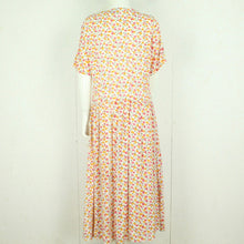 Laden Sie das Bild in den Galerie-Viewer, Vintage Maxikleid Gr. L creme mehrfarbig geblümt Kleid