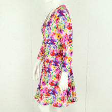 Laden Sie das Bild in den Galerie-Viewer, Vintage EMANUEL UNGARO Midikleid Gr. 38 bunt geblümt Kleid