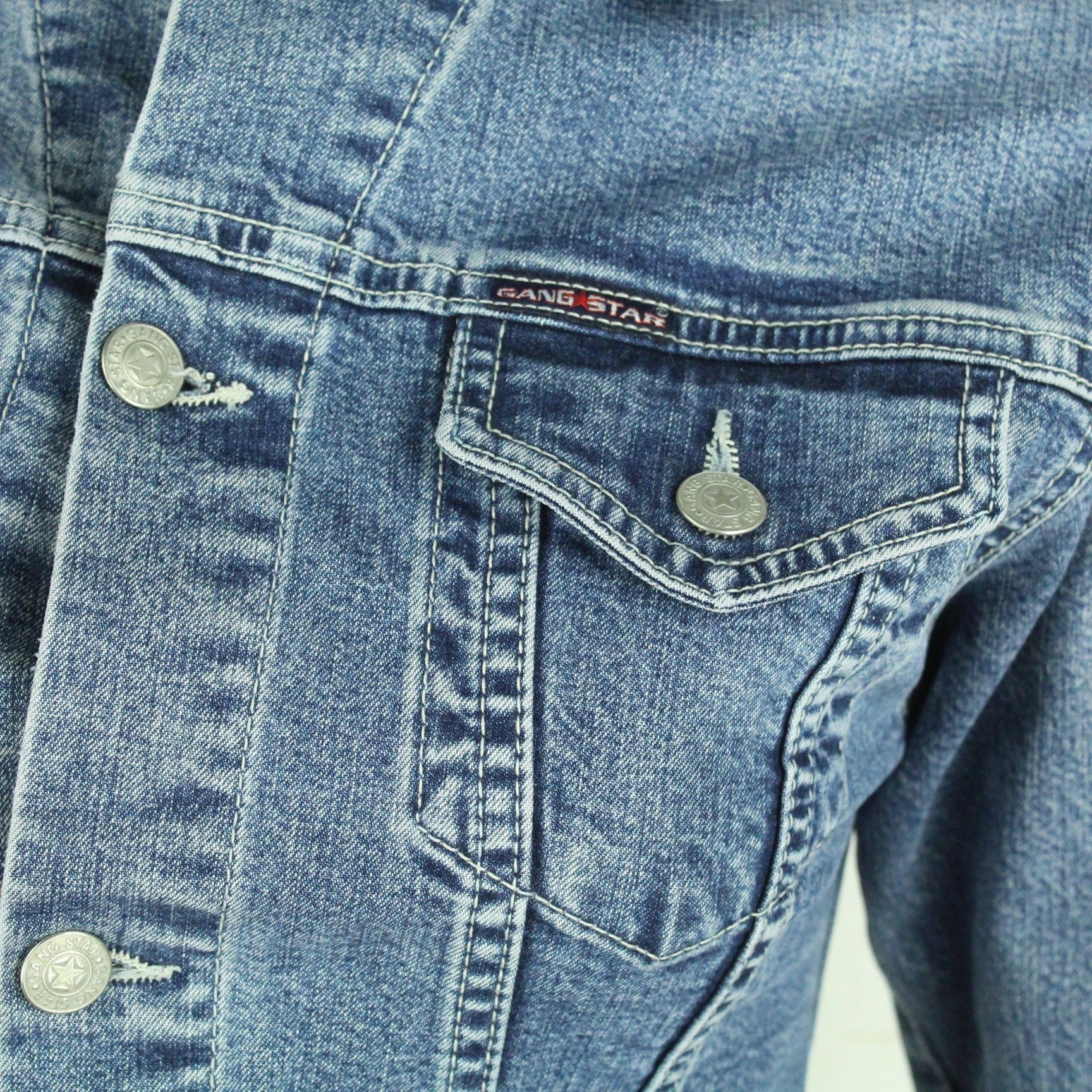 Second Hand GANG STAR Jeansjacke Gr. L blau Jacke (*)