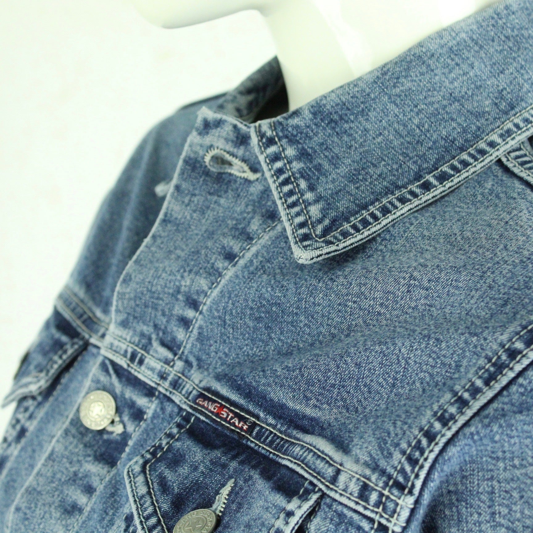Second Hand GANG STAR Jeansjacke Gr. L blau Jacke (*)