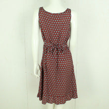 Laden Sie das Bild in den Galerie-Viewer, Vintage Midikleid Gr. M rot schwarz geblümt Slip Dress Kleid