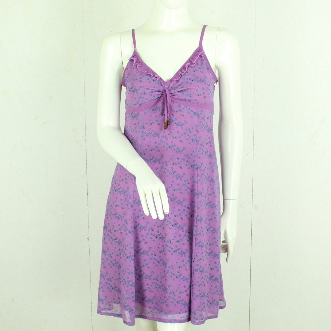 Vintage Y2K Kleid Gr. S lila blau geblümt Slip Dress