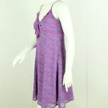Laden Sie das Bild in den Galerie-Viewer, Vintage Y2K Kleid Gr. S lila blau geblümt Slip Dress