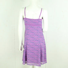 Laden Sie das Bild in den Galerie-Viewer, Vintage Y2K Kleid Gr. S lila blau geblümt Slip Dress