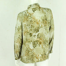 Laden Sie das Bild in den Galerie-Viewer, Vintage Bluse Gr. M mehrfarbig gemustert langarm