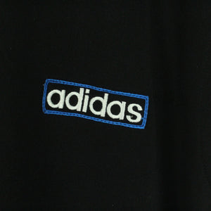 Vintage ADIDAS Trainingsjacke Gr. L schwarz weiß 90s Sportswear
