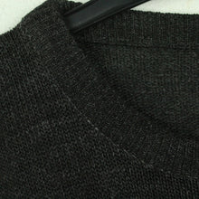 Laden Sie das Bild in den Galerie-Viewer, Vintage Pullover mit Wolle Gr. XL grau meliert mehrfarbig gemustert Strick