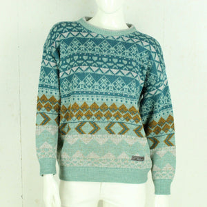 Vintage Pullover Gr. M mehrfarbig Crazy Pattern Strick