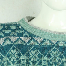 Laden Sie das Bild in den Galerie-Viewer, Vintage Pullover Gr. M mehrfarbig Crazy Pattern Strick