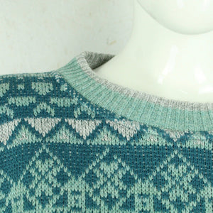 Vintage Pullover Gr. M mehrfarbig Crazy Pattern Strick