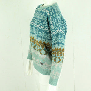 Vintage Pullover Gr. M mehrfarbig Crazy Pattern Strick