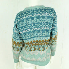 Laden Sie das Bild in den Galerie-Viewer, Vintage Pullover Gr. M mehrfarbig Crazy Pattern Strick