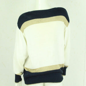 Vintage Pullover Gr. L mehrfarbig mit Stickerei Strick