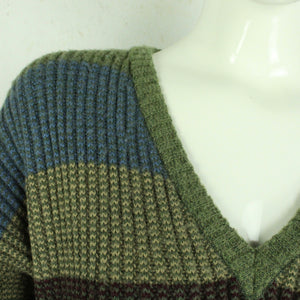 Vintage Pullover mit Wolle Gr. L mehrfarbig gestreift Strick