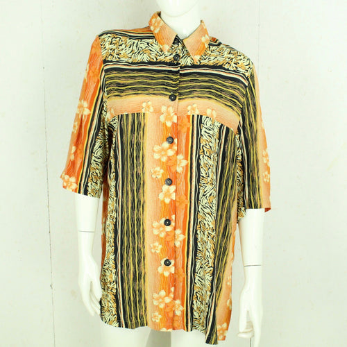 Vintage Bluse Gr. M mehrfarbig gemustert