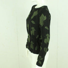 Laden Sie das Bild in den Galerie-Viewer, Second Hand SAMSOE SAMSOE Bluse Gr. M schwarz grün gemustert (*)