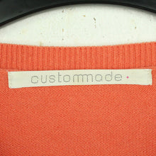 Laden Sie das Bild in den Galerie-Viewer, Second Hand CUSTOMMADE Strickjacke Cardigan Gr. S orange (*)