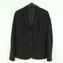 Laden Sie das Bild in den Galerie-Viewer, Second Hand INWEAR Blazer Gr. 38 schwarz weiß gestreift Jacke (*)
