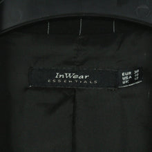 Laden Sie das Bild in den Galerie-Viewer, Second Hand INWEAR Blazer Gr. 38 schwarz weiß gestreift Jacke (*)