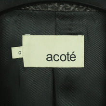 Laden Sie das Bild in den Galerie-Viewer, Second Hand ACOTÉ Blazer Jacke Gr. XS schwarz mehrfarbig gemustert (*)